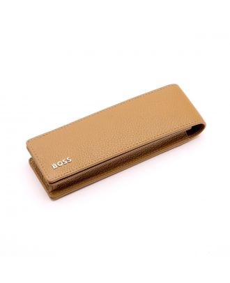 Hugo Boss Classic Grained Camel Pen Etui 2 Pennen