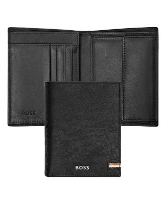 Hugo Boss Portefeuille Iconic Black met flap en muntvak