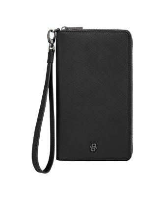 Hugo Boss Reisportefeuille Double B Saffiano Leder