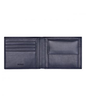 Hugo Boss Portefeuille met muntvak Classic Grained Navy
