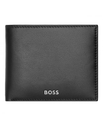 Hugo Boss Portefeuille Smooth Black met flap