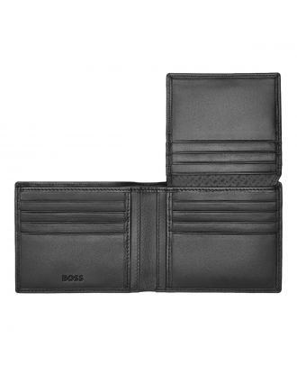 Hugo Boss Portefeuille Smooth Black met flap