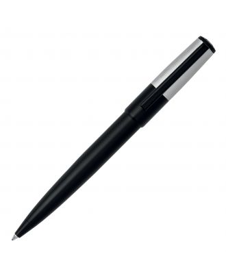 Hugo Boss Gear Minimal Black and Chrome Ballpoint Pen