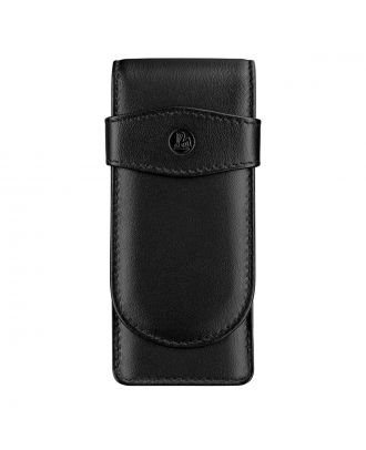 Pelikan Black Lederen Etui voor 3 Pennen