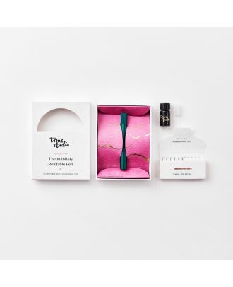 Tom's Studio Lumos Mini Refillable Fineliner & Brush Pen Ivy