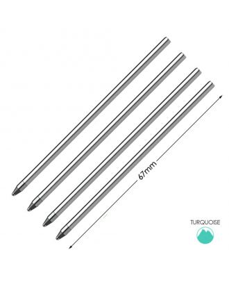 Monteverde Balpen Vulling D1-Type Medium Turquoise (4 stuks)
