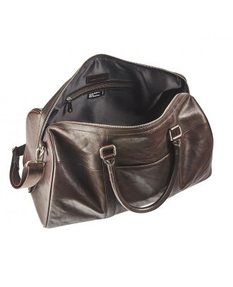 Maverick Brown Lederen Weekendtas
