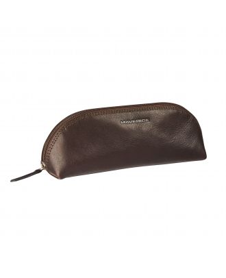 Maverick Brown Oval Pencil Case