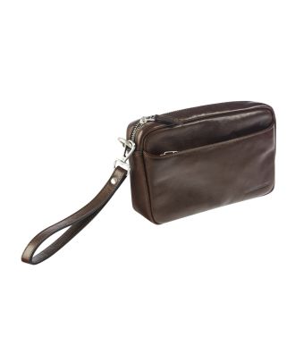 Maverick Brown Men's Leather Clutch