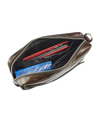 Maverick Brown Men's Leather Clutch