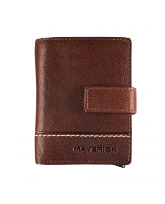 Maverick Rough Gear Super Compact Lederen RFID creditcardhouder met cardprotector