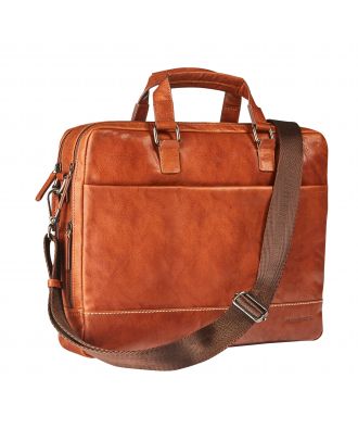 Maverick Rough Gear Cognac Business Bag with laptop compartment 15.6"
