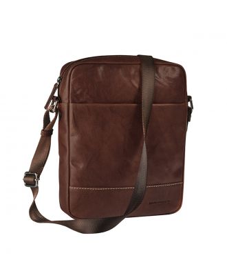 Maverick Rough Gear Lederen Schoudertas Bruin