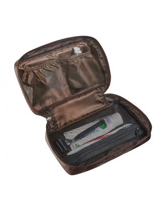Maverick Rough Gear Lederen Toilet Zak Compact Bruin