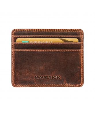 Maverick Lederen magic wallet anti-skim met pasjeshouder