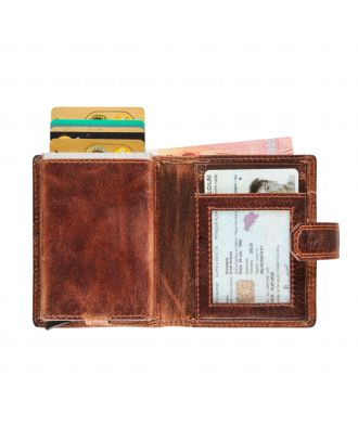 Maverick The Original Lederen RFID pasjeshouder met cardprotector