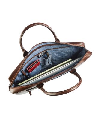 Maverick The Original Lederen Slim Business tas met Laptopvak 17"