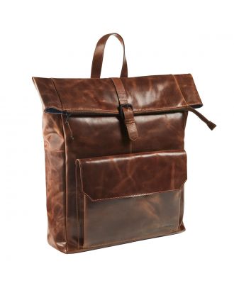 Maverick The Original Lederen Rolltop Rugzak met Laptopvak 15,6"