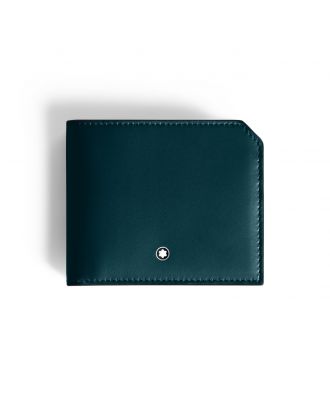 Montblanc Dark Pool Leren Portefeuille met 6 Kaartsleuven