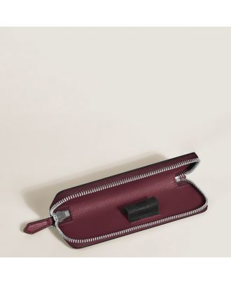 Montblanc Sartorial Pen Etui Met Rits voor 1 Pen Cassis