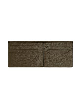 Montblanc Grain Leather Portefeuille 6 kaartsleuven Khaki