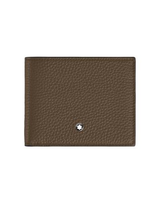 Montblanc Grain Leather Portefeuille 6 kaartsleuven Noisette