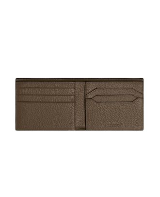 Montblanc Grain Leather Portefeuille 6 kaartsleuven Noisette
