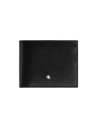 Montblanc Meisterstück Wallet 6 Kaartsleuven Zwart Ink Blue