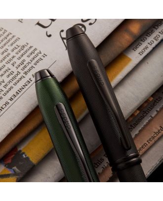 Cross Townsend Maat Green PVD Micro-knurl Vulpen