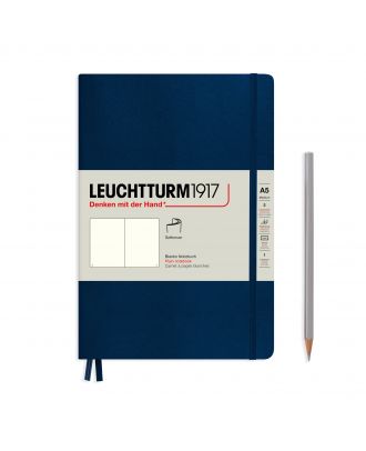 Leuchtturm1917 Notebook Medium Softcover Navy Plain