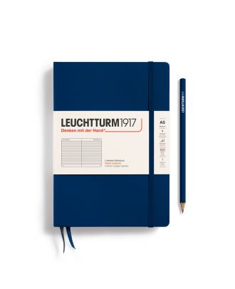 Leuchtturm1917 Notitieboek Medium Navy Gelijnd