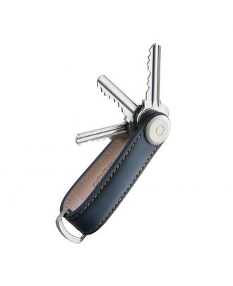 Orbitkey 2.0 Navy Tan Leather