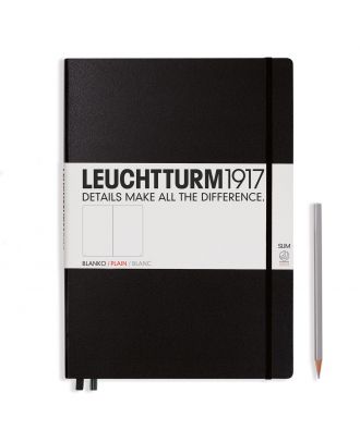 Leuchtturm1917 Notitieboek Master Slim A4+ Black Blanco