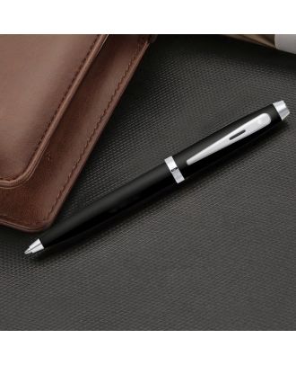 Sheaffer 100 Glossy Black Chrome Trim Balpen