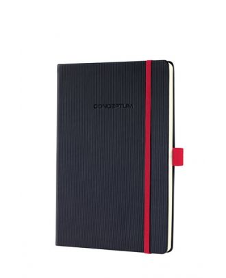 Sigel Conceptum Pure Notitieboek Zwart Hard cover Red Geruit