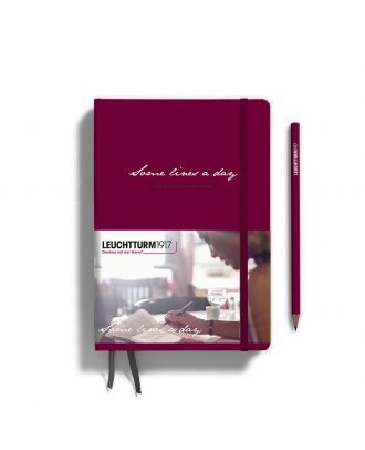 Leuchtturm1917 Some Lines a Day Port Red