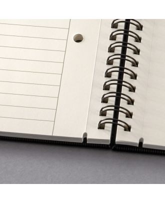 Sigel Conceptum Spiraalblok A5+ Hard Cover Zwart Gelijnd