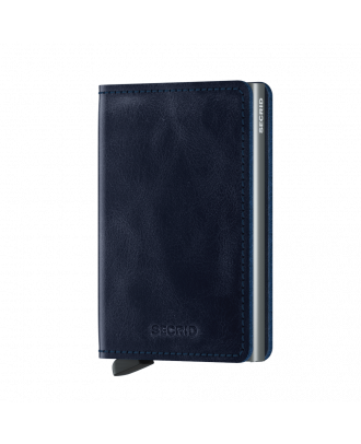 Secrid Slim Wallet Leather Vintage Blue