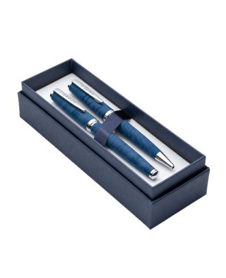 Tom Hessin Edinburgh Collection Firth Blue Vulpen en Balpen Set