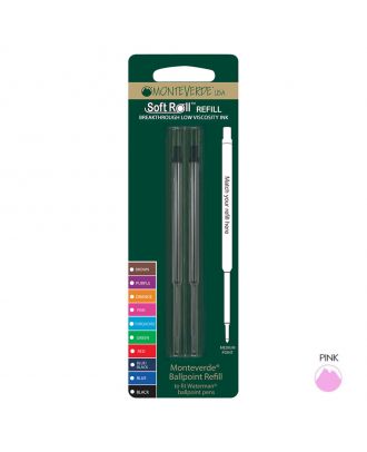 Monteverde Balpen Vulling Waterman-Type Vulling Medium Roze (2 stuks)