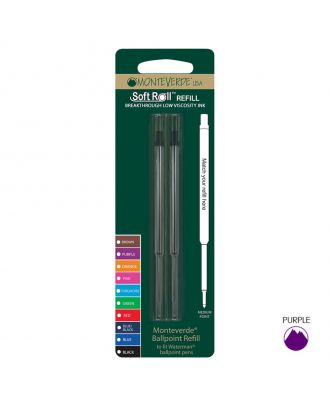 Monteverde Balpen Vulling Waterman-Type Vulling Medium Paars (2 stuks)