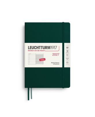Leuchtturm1917 Agenda 2027 Weekplanner + Notities Medium Forest Green