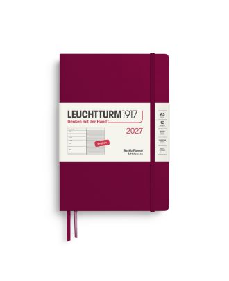 Leuchtturm1917 Agenda 2027 Weekplanner + Notities Medium Port Red