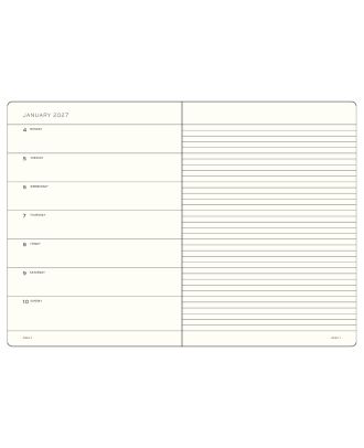 Leuchtturm1917 Agenda 2027 Weekplanner met notities Master A4+ Black