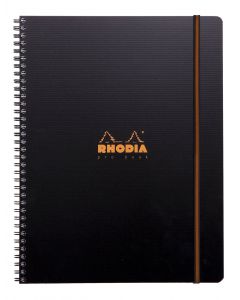 Rhodia Pro Book A4+ Geruit Zwart