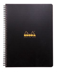 Rhodia Meeting Book A4+ Gelijnd Zwart