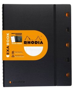 Rhodia Exa Book A4+ Geruit Zwart