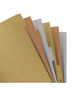 Filofax Vulling Personal Bladwijzers Metallic
