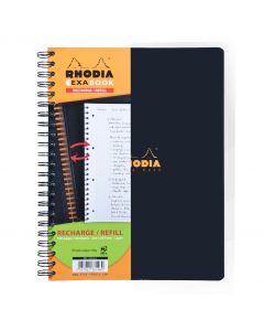 Rhodia Exa Book Vulling A4+ Gelijnd Zwart