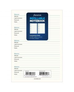 Filofax Notebook Vulling A5 Password Paper